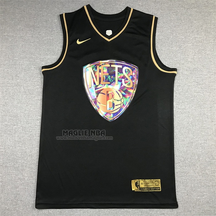 Maglia
 Kevin Durant NO 7 Brooklyn Nets Golden Edition 2021-22 Nero

